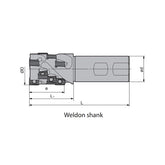 Square shoulder milling EMP13 Kr: 90° EMP13-032/040/050x43/40/53-XP32/40-AN11/15-02/03 - Makotools Industrial Supply Tools for Metal Cutting